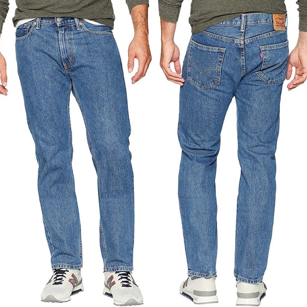 Levi's® Mens 505® Straight Fit Blue Jeans-38x30